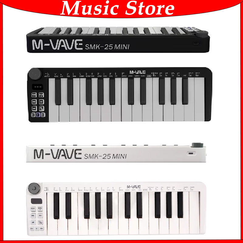 Midi Controller Pad - M-VAVE-Mini Teclado MIDI Recarreg necesary 25.