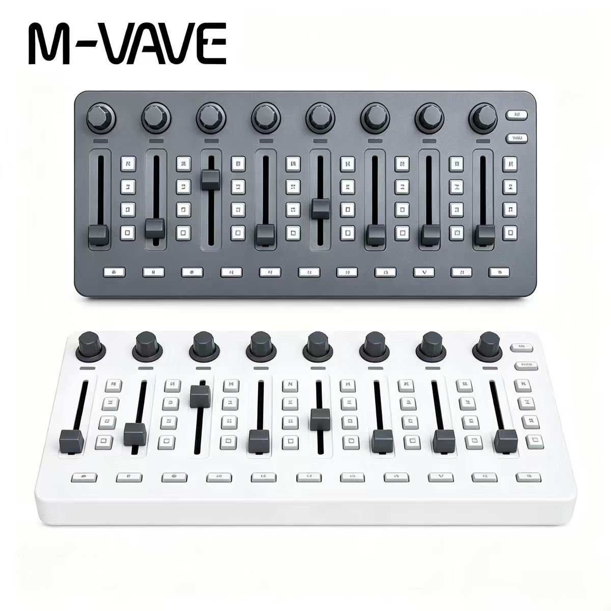 Midi Controller Pad - M-VAVE SMC-MIXER Kablosuz MIDI Kontrol Cihazı,