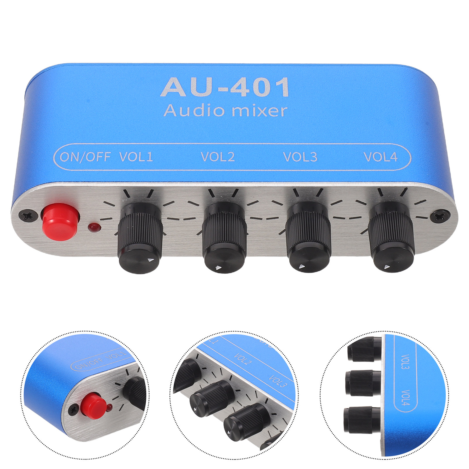 Audio Music In - 4 Kanallı Ses Mikseri Kompakt Stereo