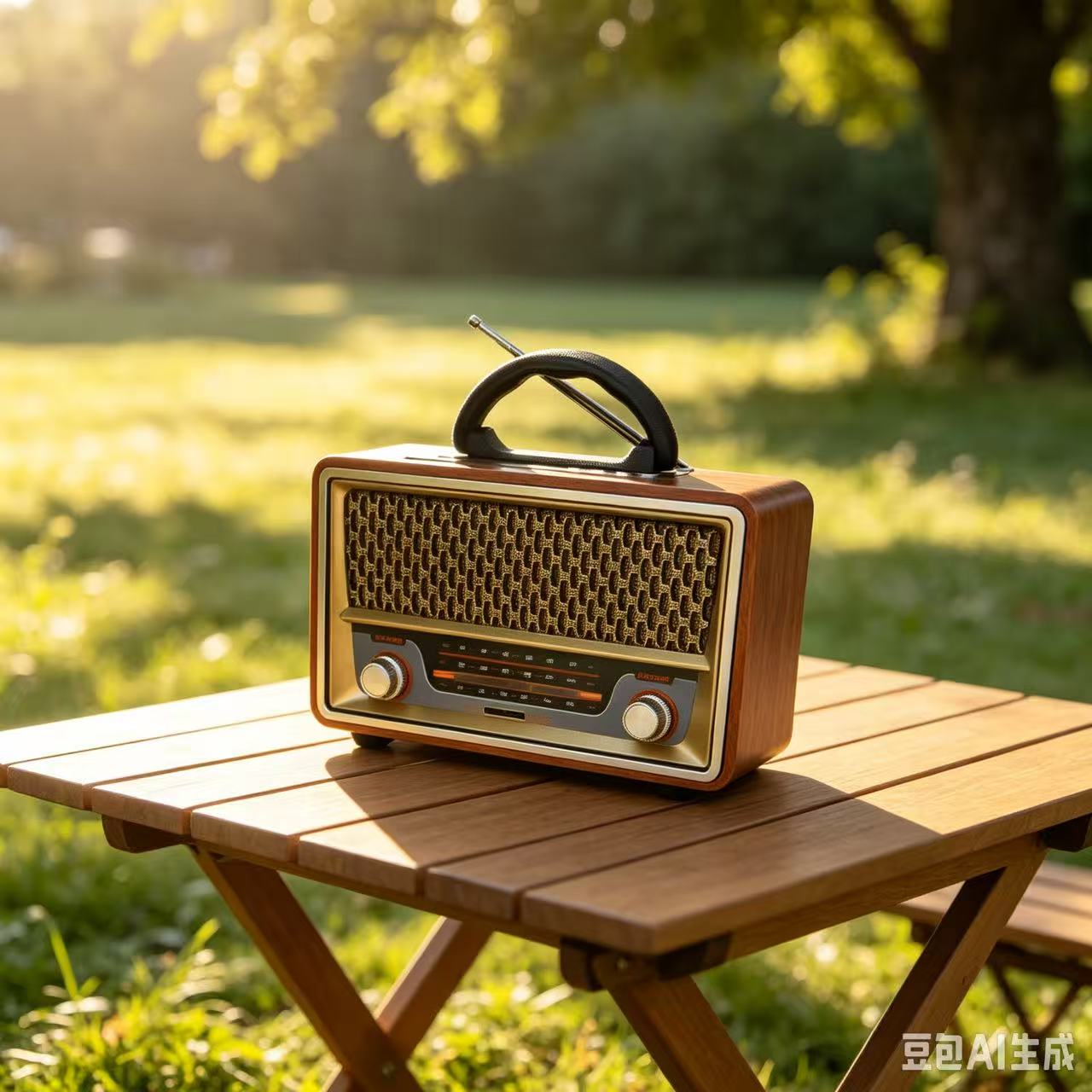 Apple Music Audio Quality - Retro Yüksek Kaliteli Ahşap Taşınabilir Radyo