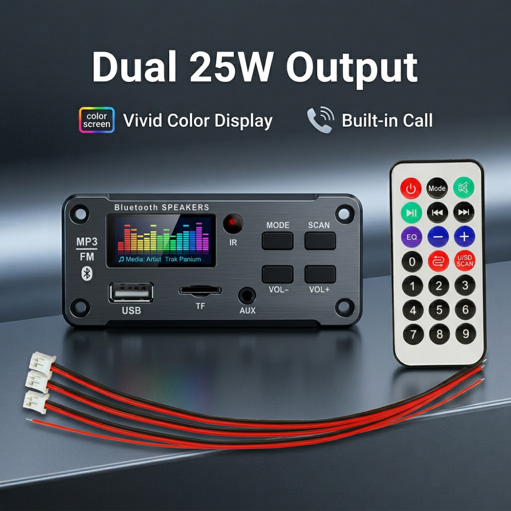 Audio Music App - 50W Amplifikatör Bluetooth MP3 WMA WAV