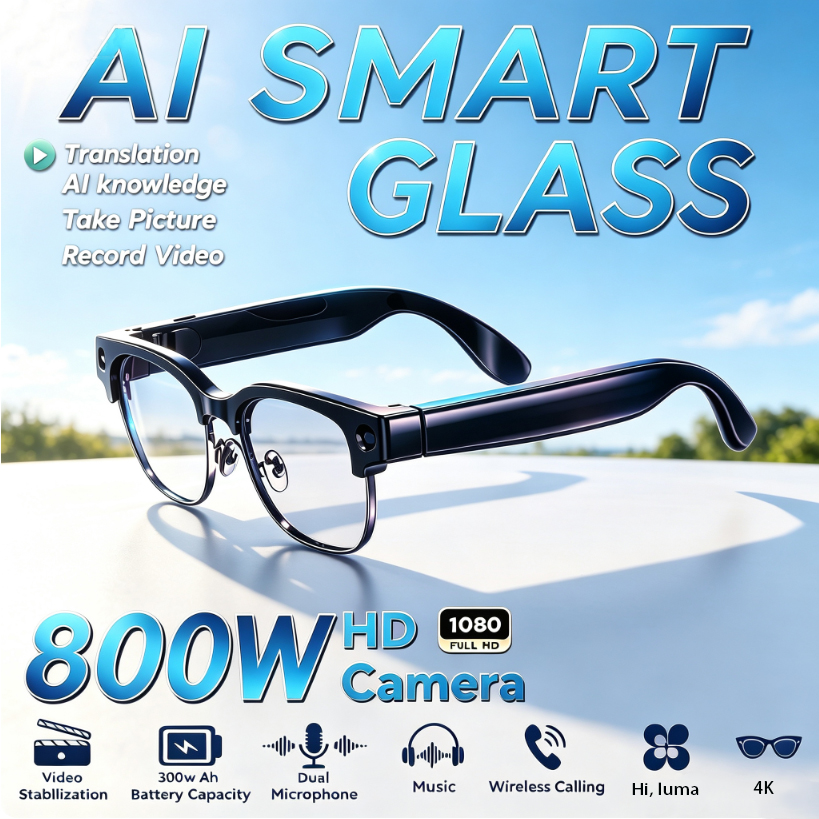 Audio Music To Video Ai Free - 800W HD Piksel Akıllı Gözlük Erkek