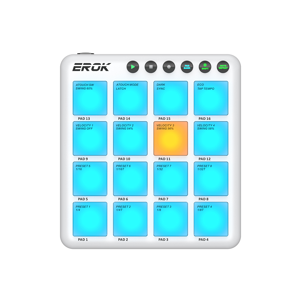 EROK Kablosuz 16 Pad MIDI Kont - Midi Controller Pad incelemesi ve fiyatı