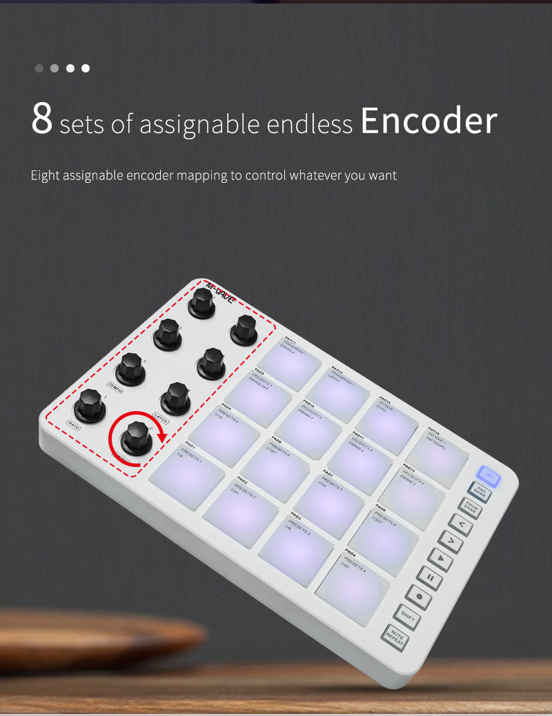 M-Vave SMC-PAD LaunchPad Tasar - Midi Controller Pad incelemesi ve fiyatı