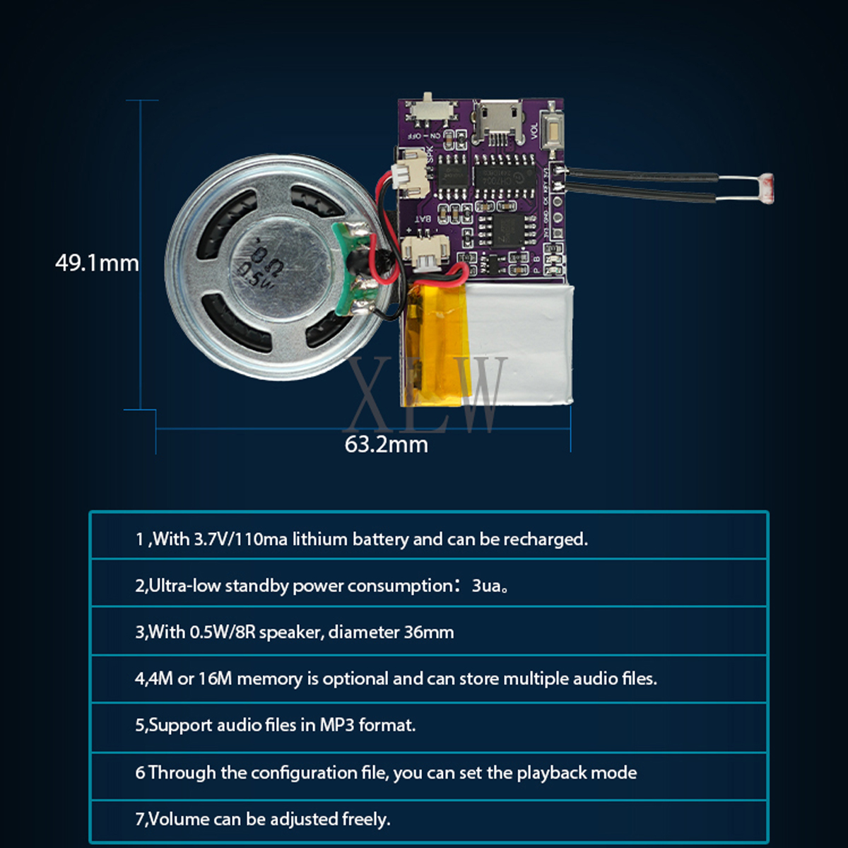 MP3 Müzik Ses Modülü, 4 MB/16  - Audio Music App incelemesi ve fiyatı