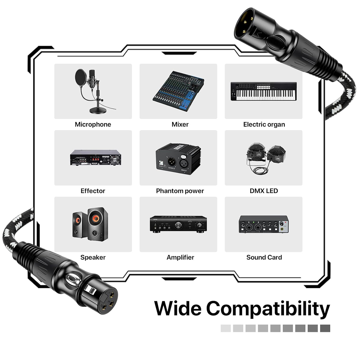 XLR Kablo 6'lı Paket Örgülü XL - Cable Xlr Balanced incelemesi ve fiyatı