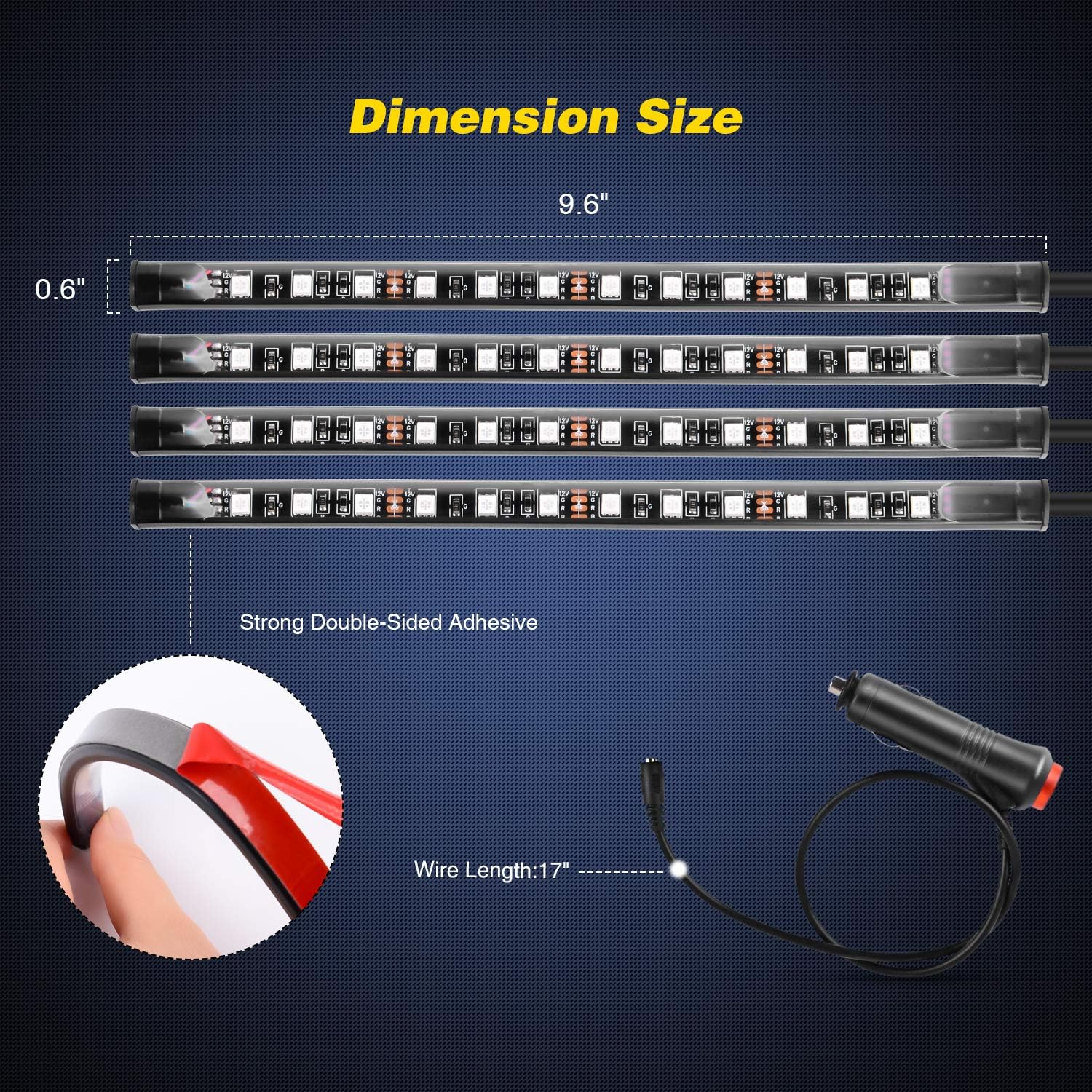 Nilight - TR-06 4 Adet 48 LED  - Audio Music Light incelemesi ve fiyatı