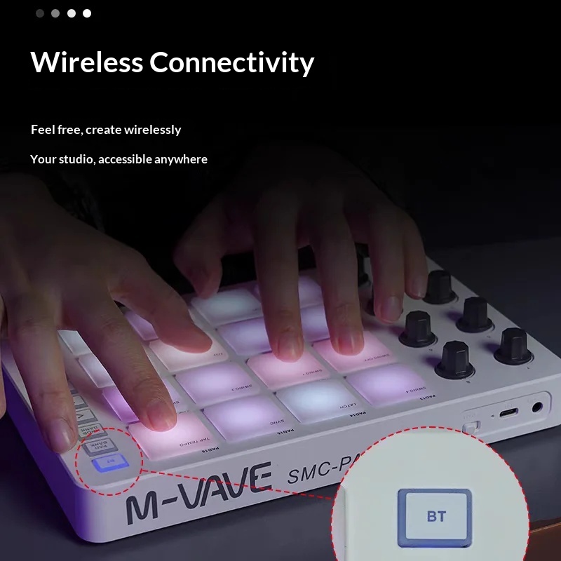 M Vave Smc Pad16 Kablosuz Midi - Midi Controller Pad incelemesi ve fiyatı